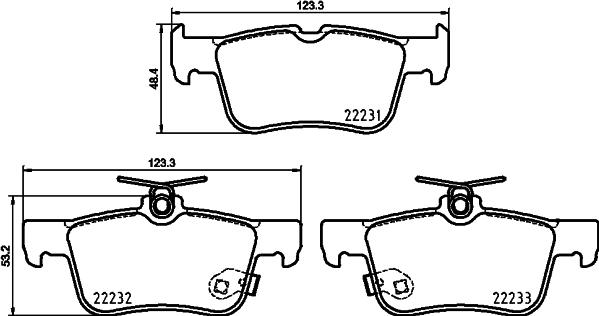 DON PCP1715 - Set placute frana,frana disc - allinparts.ro