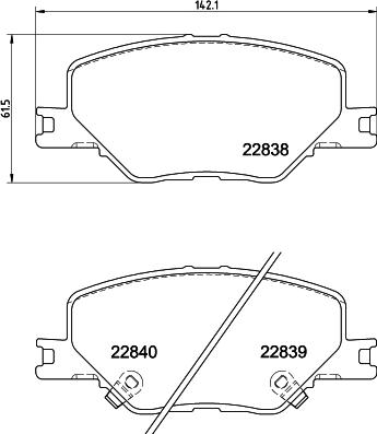 DON PCP1789 - Set placute frana,frana disc allinparts.ro