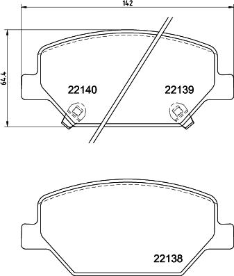 DON PCP1786 - Set placute frana,frana disc allinparts.ro