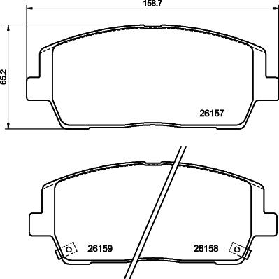 DON PCP1781 - Set placute frana,frana disc - allinparts.ro