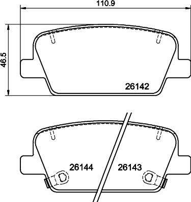 DON PCP1782 - Set placute frana,frana disc - allinparts.ro