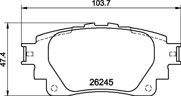 DON PCP2043 - Set placute frana,frana disc allinparts.ro