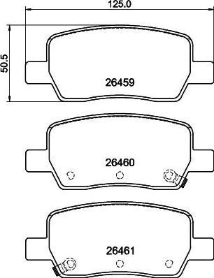 DON PCP2057 - Set placute frana,frana disc - allinparts.ro