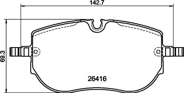 DON PCP2064 - Set placute frana,frana disc allinparts.ro