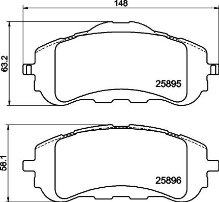 DON PCP2003 - Set placute frana,frana disc - allinparts.ro