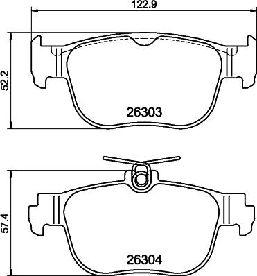 DON PCP2036 - Set placute frana,frana disc allinparts.ro