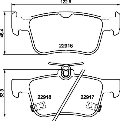 DON PCP2020 - Set placute frana,frana disc - allinparts.ro