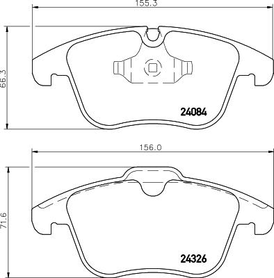 DON PCP2140 - Set placute frana,frana disc - allinparts.ro