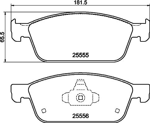 DON PCP2150 - Set placute frana,frana disc - allinparts.ro