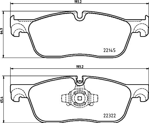 DON PCP2158 - Set placute frana,frana disc - allinparts.ro