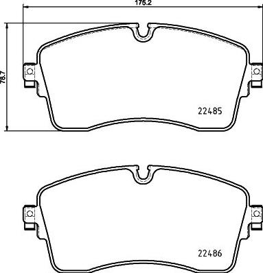 DON PCP2182 - Set placute frana,frana disc allinparts.ro