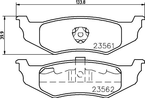 DON PCP2134 - Set placute frana,frana disc allinparts.ro