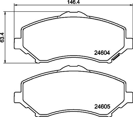 DON PCP2132 - Set placute frana,frana disc allinparts.ro