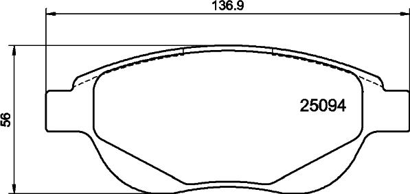 DON PCP2137 - Set placute frana,frana disc - allinparts.ro