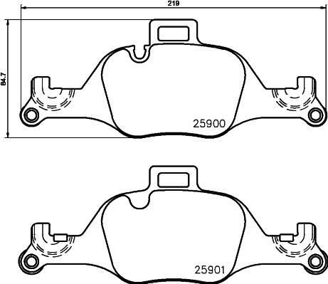 DON PCP2123 - Set placute frana,frana disc - allinparts.ro