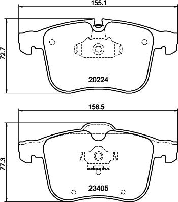 DON PCP2127 - Set placute frana,frana disc allinparts.ro