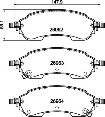 DON PCP2309 - Set placute frana,frana disc - allinparts.ro