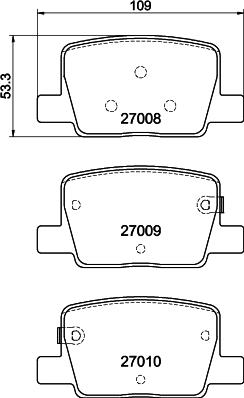 DON PCP2319 - Set placute frana,frana disc allinparts.ro
