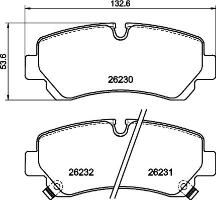 DON PCP2310 - Set placute frana,frana disc allinparts.ro