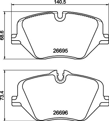 DON PCP2240 - Set placute frana,frana disc allinparts.ro