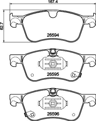 DON PCP2247 - Set placute frana,frana disc allinparts.ro