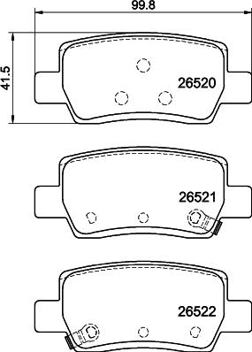 DON PCP2250 - Set placute frana,frana disc - allinparts.ro