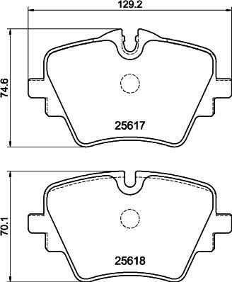 DON PCP2251 - Set placute frana,frana disc - allinparts.ro