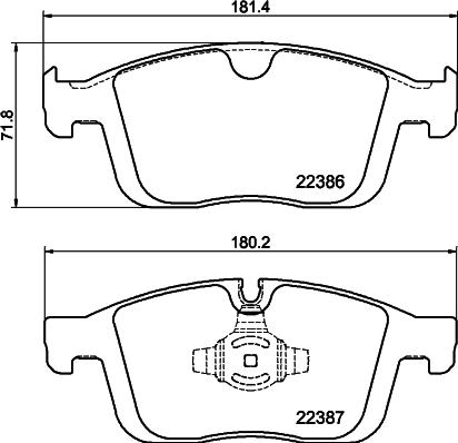 DON PCP2231 - Set placute frana,frana disc allinparts.ro