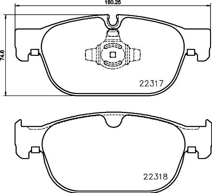 DON PCP2225 - Set placute frana,frana disc allinparts.ro