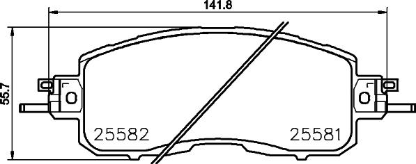 DON PCP2221 - Set placute frana,frana disc allinparts.ro