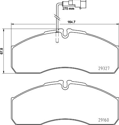 DON PCP2222 - Set placute frana,frana disc - allinparts.ro