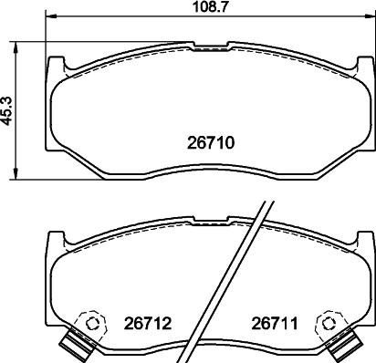 DON PCP2275 - Set placute frana,frana disc allinparts.ro