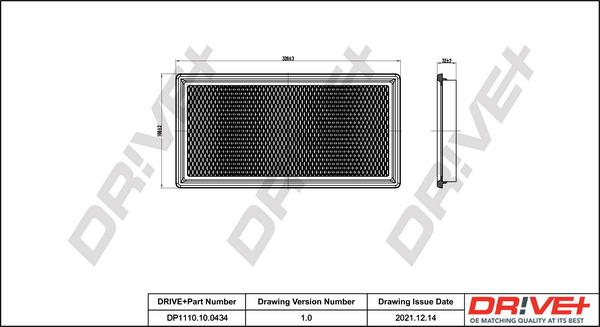 Dr!ve+ DP1110.10.0434 - Filtru aer allinparts.ro