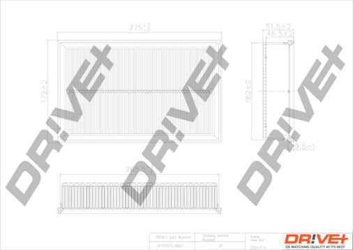 Dr!ve+ DP1110.10.0660 - Filtru aer allinparts.ro