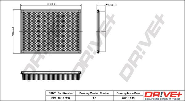 Dr!ve+ DP1110.10.0297 - Filtru aer - allinparts.ro