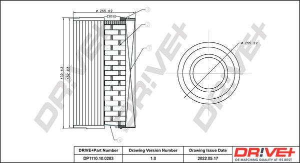 Dr!ve+ DP1110.10.0283 - Filtru aer - allinparts.ro