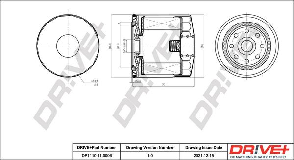 Dr!ve+ DP1110.11.0006 - Filtru ulei allinparts.ro