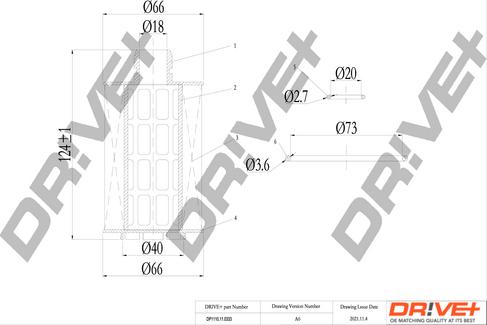 Dr!ve+ DP1110.11.0333 - Filtru ulei - allinparts.ro