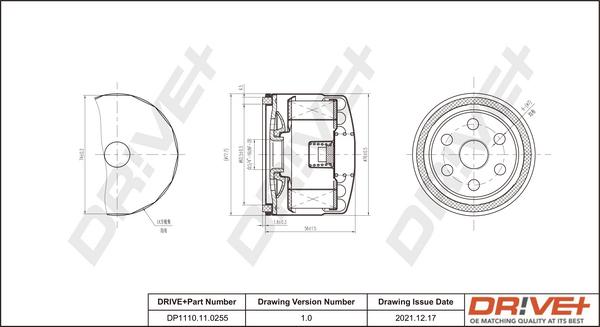 Dr!ve+ DP1110.11.0255 - Filtru ulei - allinparts.ro