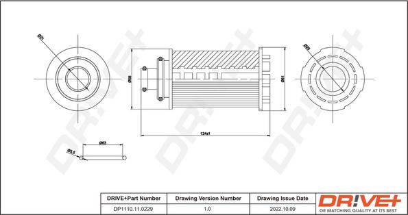 Dr!ve+ DP1110.11.0229 - Filtru ulei - allinparts.ro