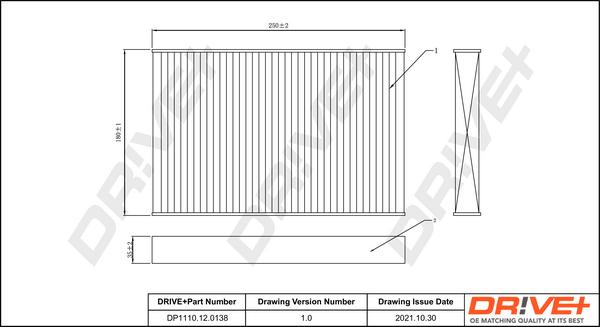 Dr!ve+ DP1110.12.0138 - Filtru, aer habitaclu - allinparts.ro