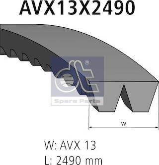DT Spare Parts 2.15389 - Set curea transmisie allinparts.ro