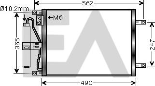 EACLIMA 30C18028 - Condensator, climatizare allinparts.ro