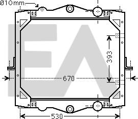 EACLIMA 31R16023 - Radiator, racire motor - allinparts.ro