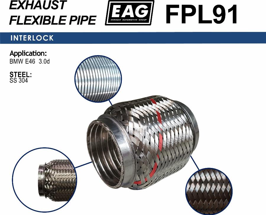 EAG FPL91 - Teava flexibila, esapament - allinparts.ro