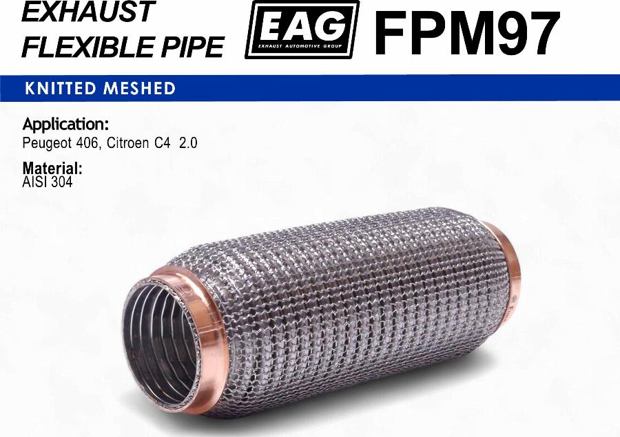 EAG FPM97 - Teava flexibila, esapament - allinparts.ro