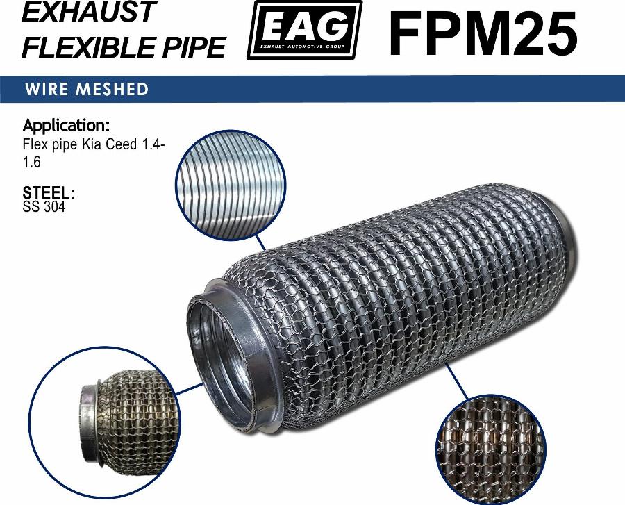 EAG FPM25 - Teava flexibila, esapament allinparts.ro