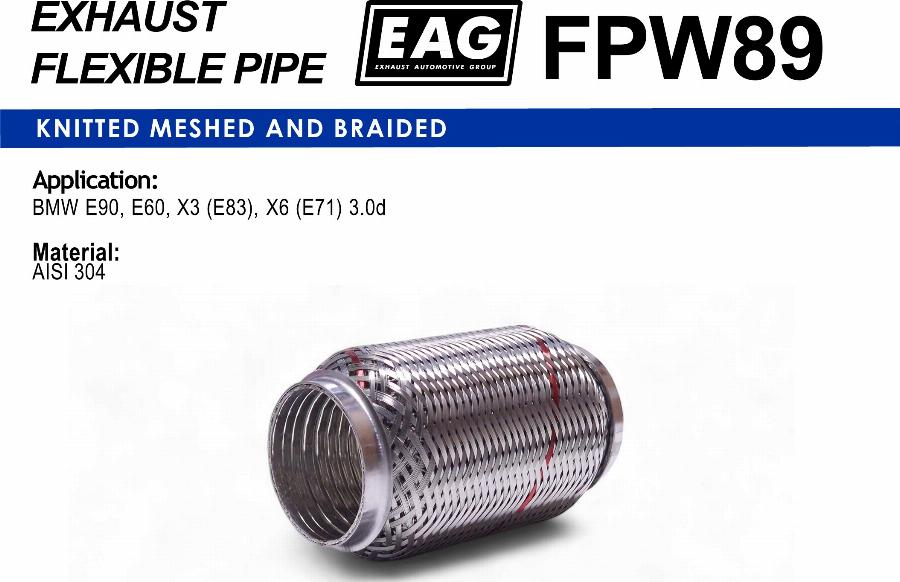EAG FPW89 - Teava flexibila, esapament - allinparts.ro