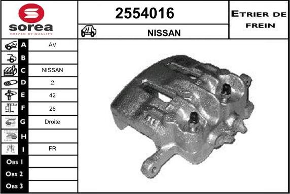 EAI 2554016 - Etrier frana - allinparts.ro
