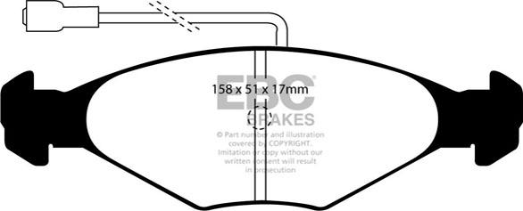 EBC Brakes DP384 - Set placute frana,frana disc allinparts.ro